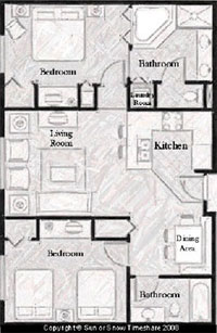 Two bedroom timeshare